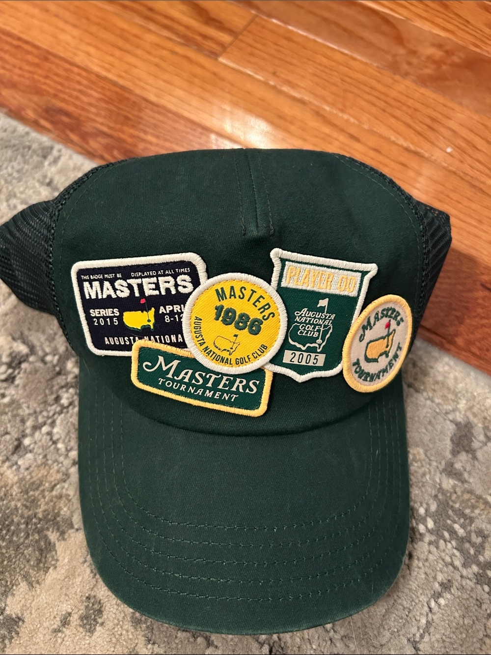 Masters Green Mesh Back Snapback Hat